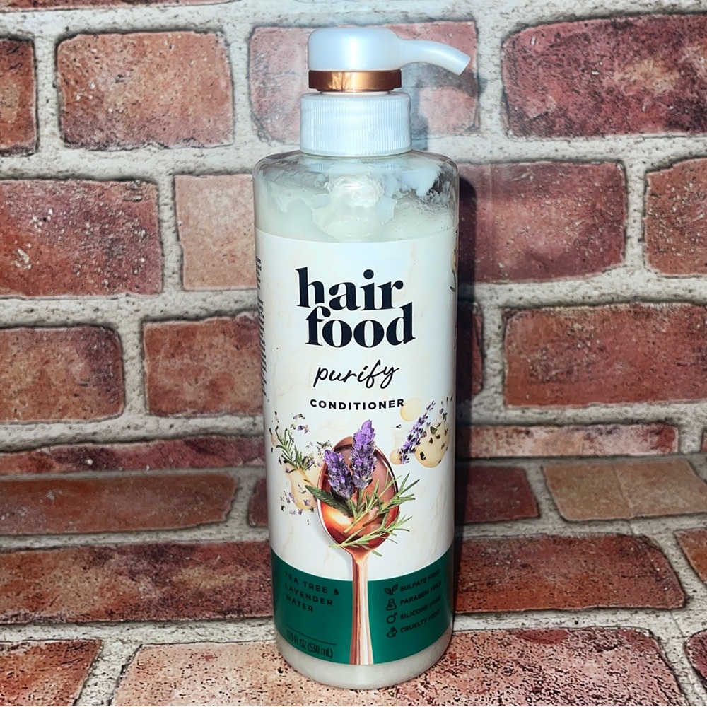 New HAIR FOOD Purifying Conditioner Tea Tree and Lavender Water 17.9oz/530mL